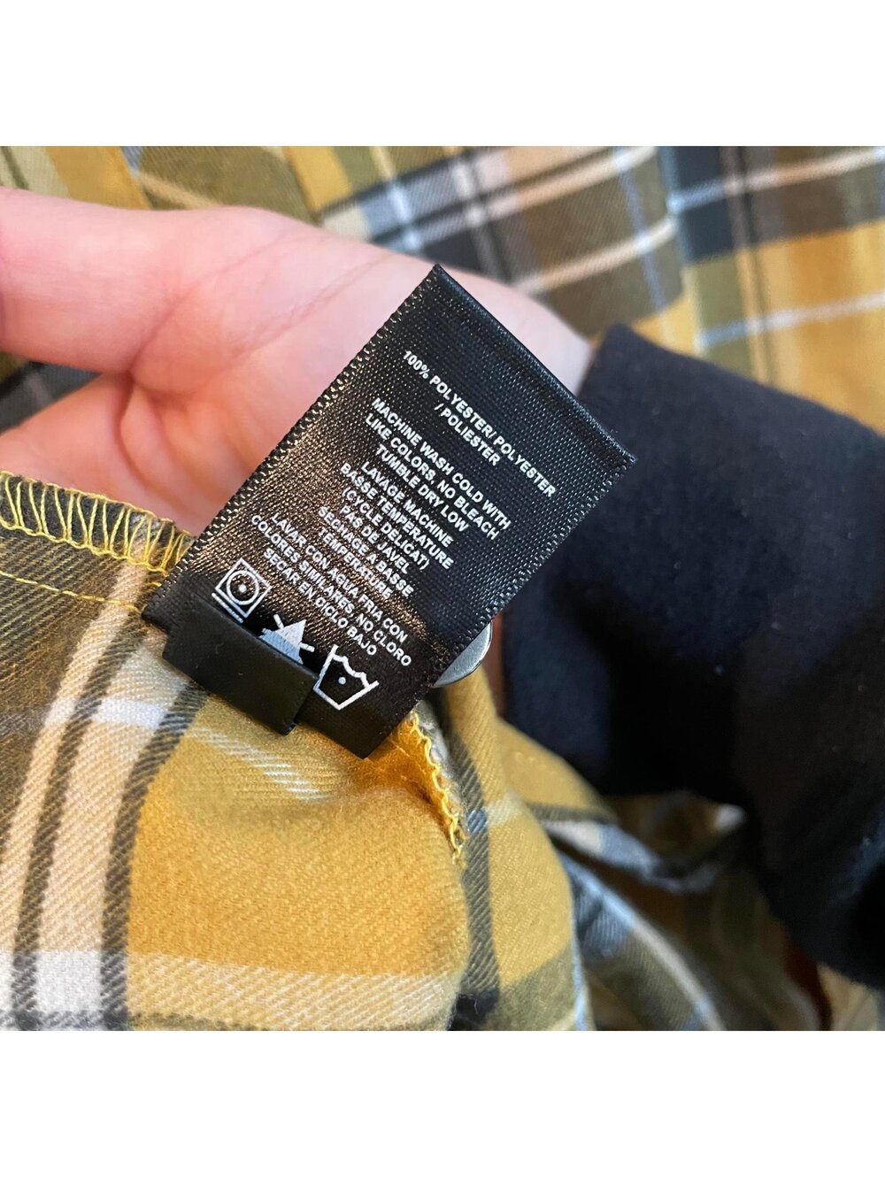 keen Stylish Plaid Long Sleeve Shirt - Yellow and Black - Picture 8 of 8